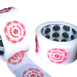 NASTRI ADESIVI PPL SILENZIATO, stampa "sigillo di garanzia", 360 pz, 50mmX66mt
